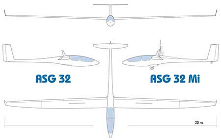Schleicher ASG-32 Planform
