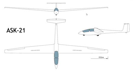 ASK-21 Planform