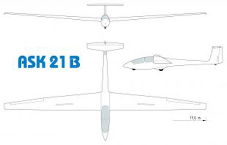 ASK-21 Planform